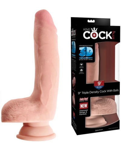 9" Triple Density Cock with Balls -   