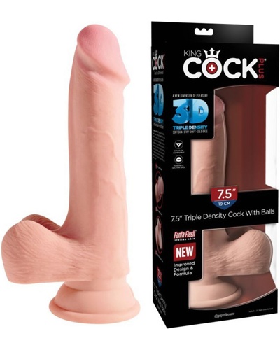 7.5" Triple Density Cock with Balls -   