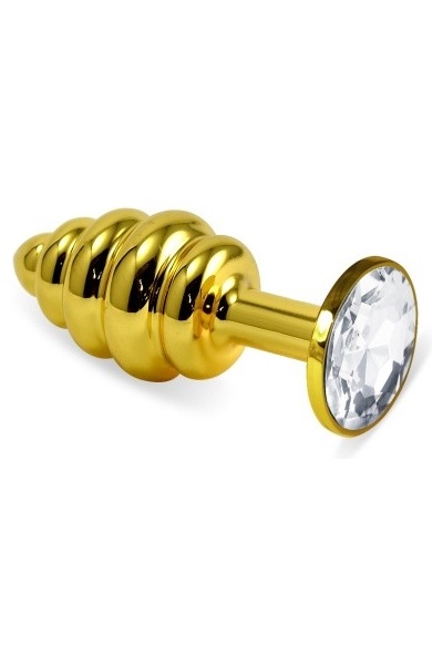 Rosebud Spiral Metal Plug(Gold) -    