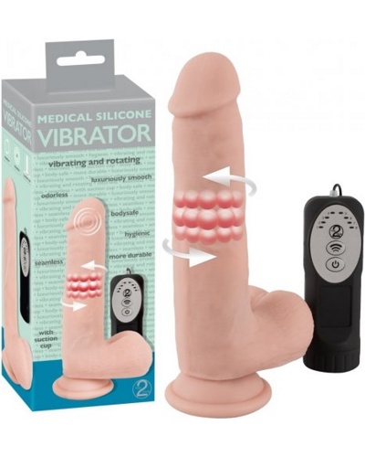 Medical Silicone Vibrator Vibrating And Rotating -   