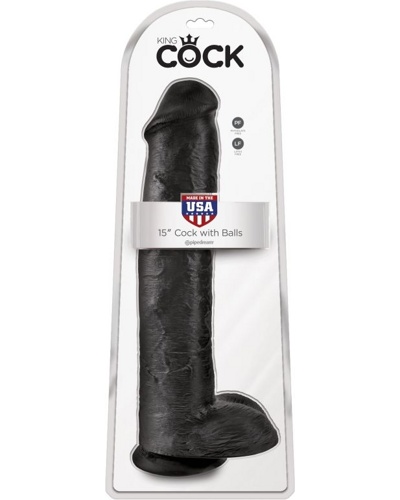 King Cock 15" Cock with Balls    