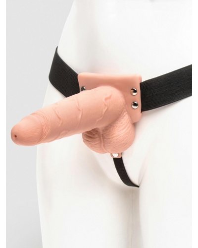 7.5" Hollow Squirting Strap-On -   