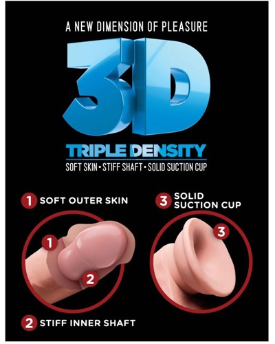 10 Triple Density Cock with Balls -   