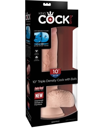 10 Triple Density Cock with Balls -   