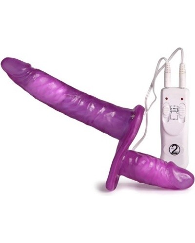 Vibrating Strap on Duo - -  