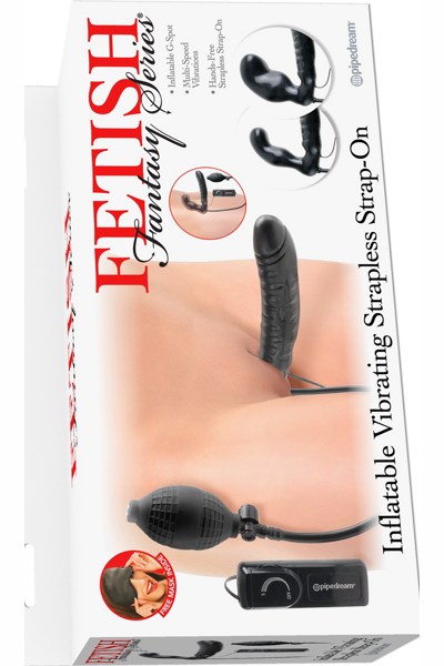 Inflatable Vibrating Strapless Strap-On -   
