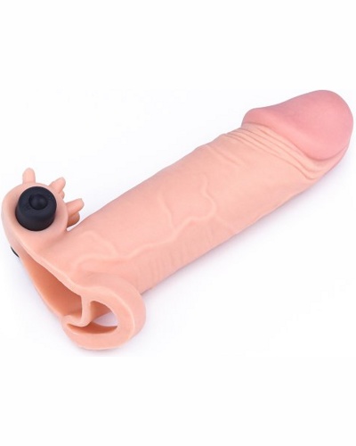 Add 2" Pleasure X Tender Vibrating Penis Sleeve -   