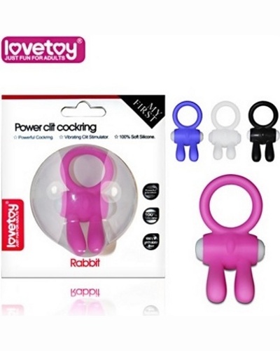 Power Clit Silicone Cockring -    