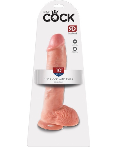 King Cock 10 Cock with Balls Flesh       