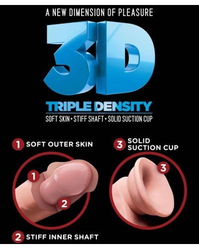 5" Triple Density Cock -   