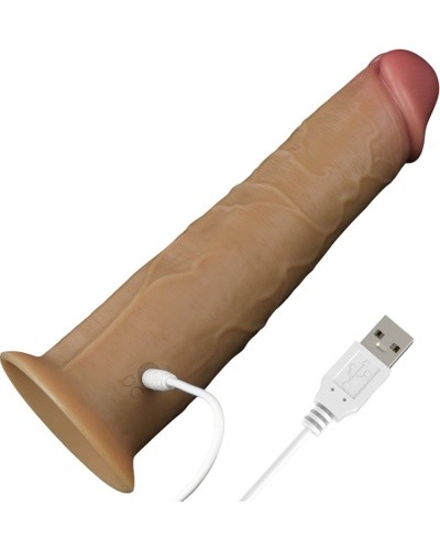 «8'' Dual Layered Platinum Silicone Rotator» - вибратор ротатор- фото3