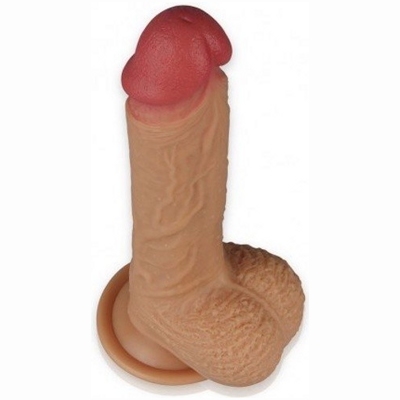 «8.5'' Dual-layered Silicone Dildo» - фаллоимитатор- фото4