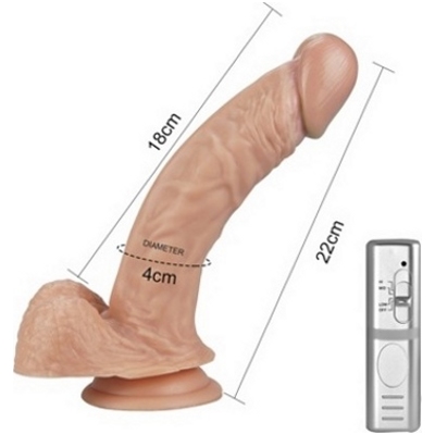 «Real Extreme Vibrating Dildo 8,5