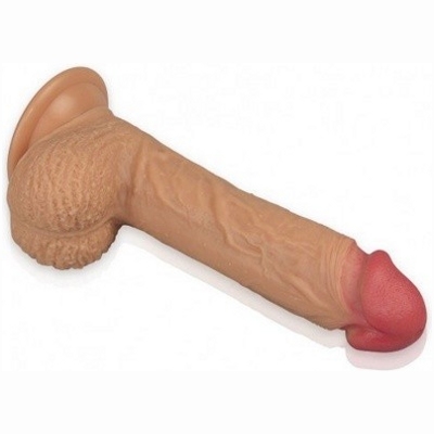 «8.5'' Dual-layered Silicone Dildo» - фаллоимитатор- фото2