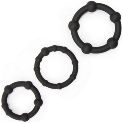 «Power Plus Triple Beaded Ring Set» - Набор эрекционных колец- фото3
