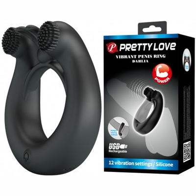 Vibrant Penis Ring Dahlia - эрекционное виброкольцо- фото