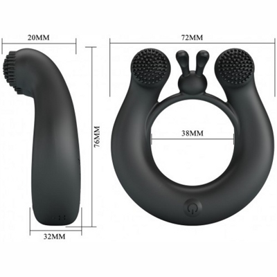 Vibrant Penis Ring Dahlia - эрекционное виброкольцо- фото5