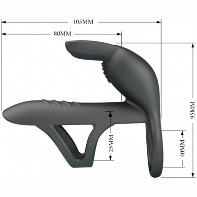 «Vibrating Penis Sleeve Matty» - Вибронасадка- фото5