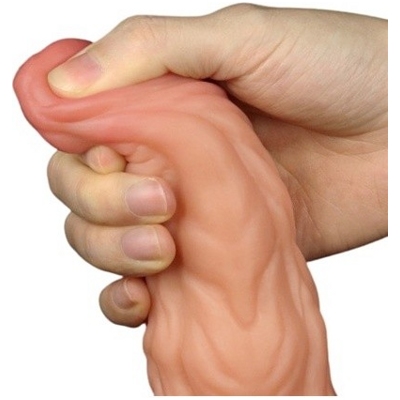 «9.5'' Dual layered Platinum Silicone Cock» - Фаллоимитатор- фото5