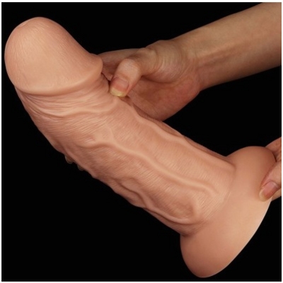 «9.5'' Realistic Curved Dildo» - Фаллоимитатор- фото5