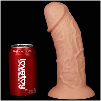 «9.5'' Realistic Curved Dildo» - Фаллоимитатор- фото4