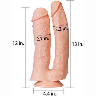«12'' Realistic Mega Double Dildo» - Фаллоимитатор- фото5
