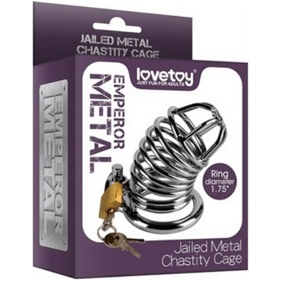 «Jailed Metal Chastity Cage» - Пояс верности- фото3