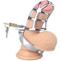 «Detained Metal Chastity Cage» - пояс верности - фото3