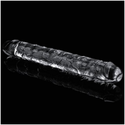 «Flawless Clear Double dildo 12''» - двойной фаллоимитатор- фото4