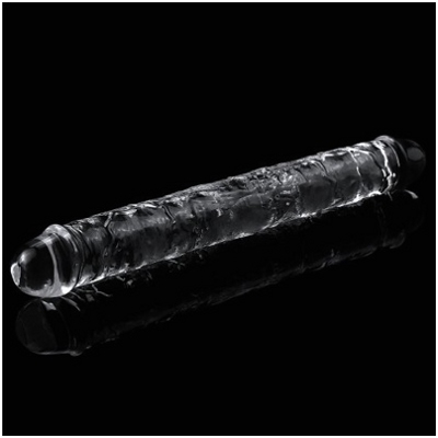 «Flawless Clear Double dildo 12''» - двойной фаллоимитатор- фото6