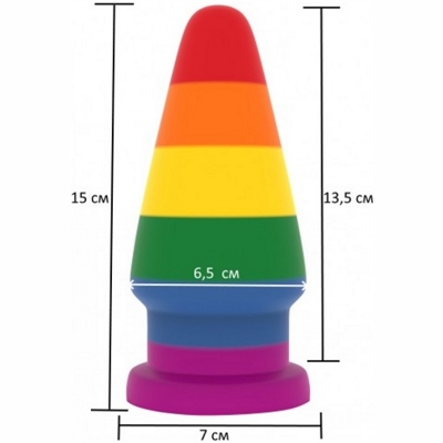 «6'' Prider Anal Plug» - Анальная пробка- фото6