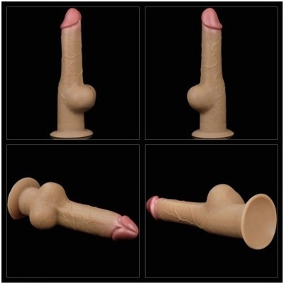 «9.5'' Dual Layered Handle Cock» - Реалистичный фаллос - фото6