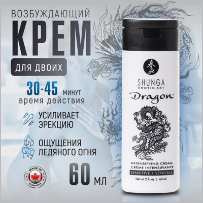 «Shunga Dragon Sensitive» - Интимный крем- фото