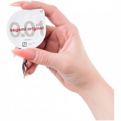 «Sagami Original 0,01» - Полиуретановые презервативы.20 шт- фото4